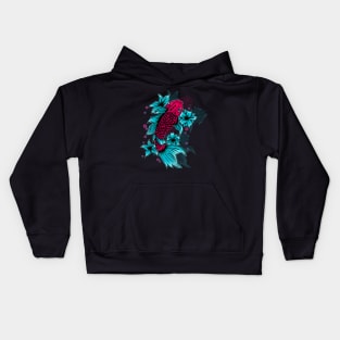 Betta Fish Illustration Kids Hoodie